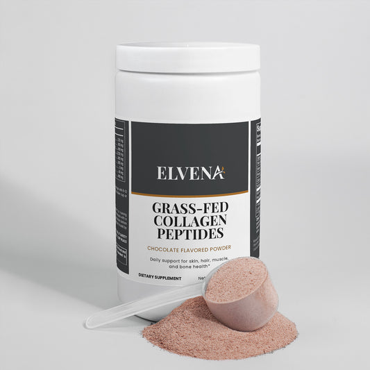 Elvena Grass-Fed Collagen Peptides – Chocolate Flavored Powder